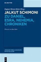 Book cover of Jalkut Schimoni zu Daniel, Esra, Nehemia, Chroniken by Unknown