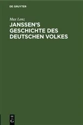 Book cover of Janssen’s Geschichte des deutschen Volkes by Max Lenz