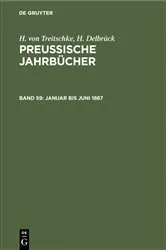 Book cover of Januar bis Juni 1887 by H. von Treitschke