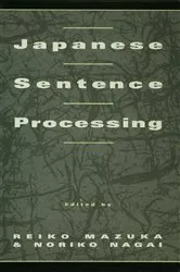 Book cover of Japanese Sentence Processing by Unknown