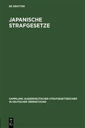 Book cover of Japanische Strafgesetze by Hyoichiro Kusano