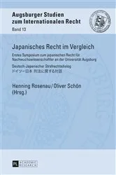 Book cover of Japanisches Recht im Vergleich by Henning Rosenau