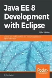 Book cover of Java EE 8 Development with Eclipse (3rd ed.) by Ram Kulkarni