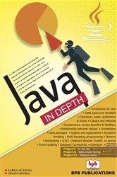 Book cover of Java in depth by Sarika Agarwal