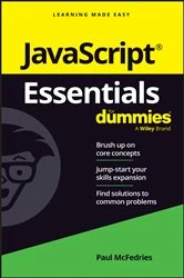 Book cover of JavaScript Essentials For Dummies by Paul McFedries