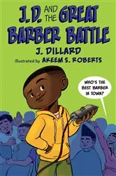 Book cover of J.D. and the Great Barber Battle by J. Dillard