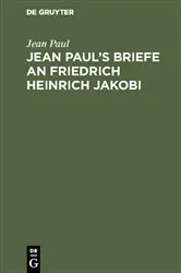 Book cover of Jean Paul’s Briefe an Friedrich Heinrich Jakobi by Jean Paul