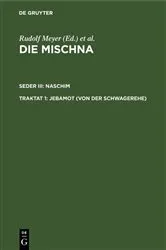 Book cover of Jebamot (Von der Schwagerehe) by Rudolf Meyer