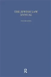 Book cover of Jewish Law Annual (Vol 7) by Bernard S Jackson