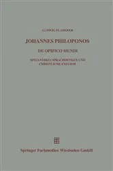 Book cover of Johannes Philoponos by Ludwig Fladerer