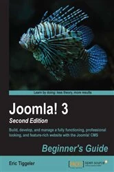 Book cover of Joomla! 3 Beginner's Guide Second Edition by Eric Tiggeler