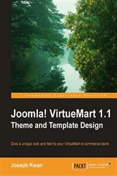 Book cover of Joomla! VirtueMart 1.1 Theme and Template Design by Joseph Kwan