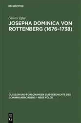 Book cover of Josepha Dominica von Rottenberg (1676–1738) by Günter Eßer