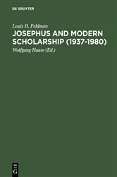 Book cover of Josephus and Modern Scholarship (1937–1980) by Louis H. Feldman