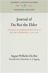 Book cover of Journal of Du Roi the Elder by August Wilhelm Du Roi
