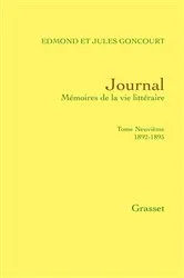 Book cover of Journal, tome neuvième by Jules de Goncourt