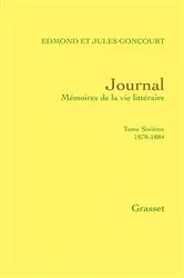 Book cover of Journal, tome sixième by Jules de Goncourt