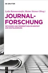 Book cover of Journalforschung by Lydia Rammerstorfer