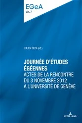 Book cover of Journée d’études égéennes by Lorenz E. Baumer