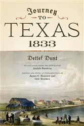 Book cover of Journey to Texas, 1833 by Detlef Dunt