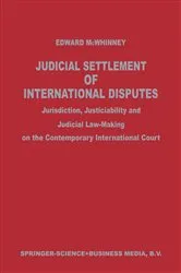 Book cover of Judicial Settlement of International Disputes by Unknown
