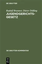Book cover of Jugendgerichtsgesetz (11th ed.) by Rudolf Brunner