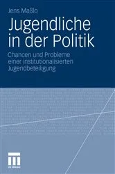 Book cover of Jugendliche in der Politik by Jens Maßlo