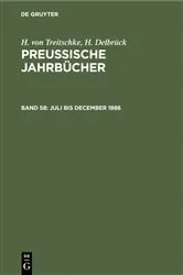 Book cover of Juli bis December 1886 by H. von Treitschke