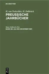 Book cover of Juli bis December 1891 by Hans Delbrüch
