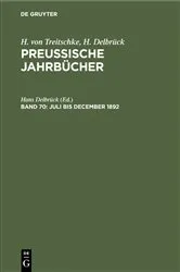 Book cover of Juli bis December 1892 by Hans Delbrück