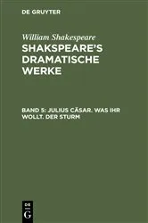 Book cover of Julius Cäsar. Was ihr wollt. Der Sturm (5th ed.) by August Wilhelm Schlegel