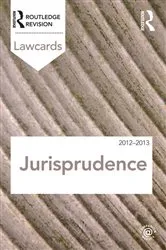 Book cover of Jurisprudence Lawcards 2012-2013 (7th ed.) by Routledge