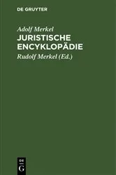Book cover of Juristische Encyklopädie (3rd ed.) by Unknown
