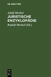 Book cover of Juristische Enzyklopädie (6th ed.) by Adolf Merkel