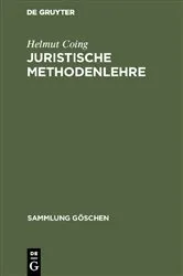 Book cover of Juristische Methodenlehre by Helmut Coing