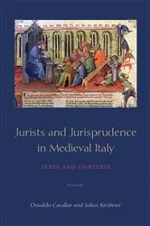 Book cover of Jurists and Jurisprudence in Medieval Italy by Osvaldo Cavallar