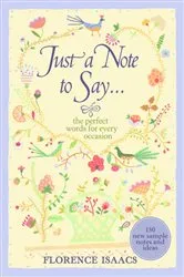 Book cover of Just a Note to Say . . . by Florence Isaacs