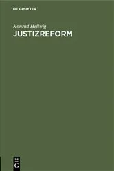Book cover of Justizreform by Konrad Hellwig