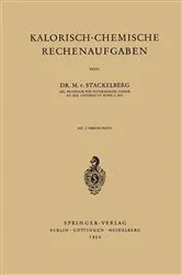 Book cover of Kalorisch-Chemische Rechenaufgaben by Unknown