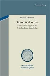 Book cover of Kanon und Verlag by Elisabeth Kampmann