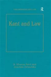 Book cover of Kant and Law by B.Sharon Byrd
