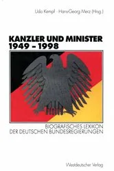 Book cover of Kanzler und Minister 1949 – 1998 by Udo Kempf