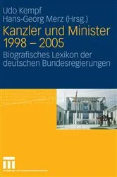 Book cover of Kanzler und Minister 1998 - 2005 by Udo Kempf