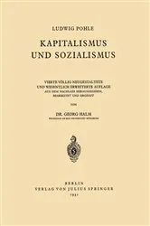 Book cover of Kapitalismus und Sozialismus (4th ed.) by Ludwig Pohle