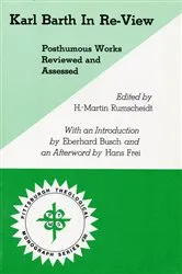 Book cover of Karl Barth In Re-View by H. Martin Rumscheidt