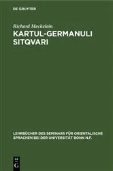 Book cover of Kartul-germanuli sitqvari by Richard Meckelein