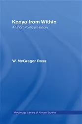 Book cover of Kenya from Within by Ross W. McGregor