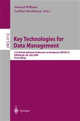 Book cover of Key Technologies for Data Management by Howard Williams