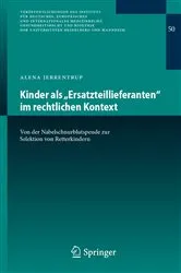 Book cover of Kinder als „Ersatzteillieferanten“ im rechtlichen Kontext by Alena Jerrentrup