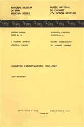Book cover of Kingston cabinetmakers, 1800-1867 by Joan MacKinnon